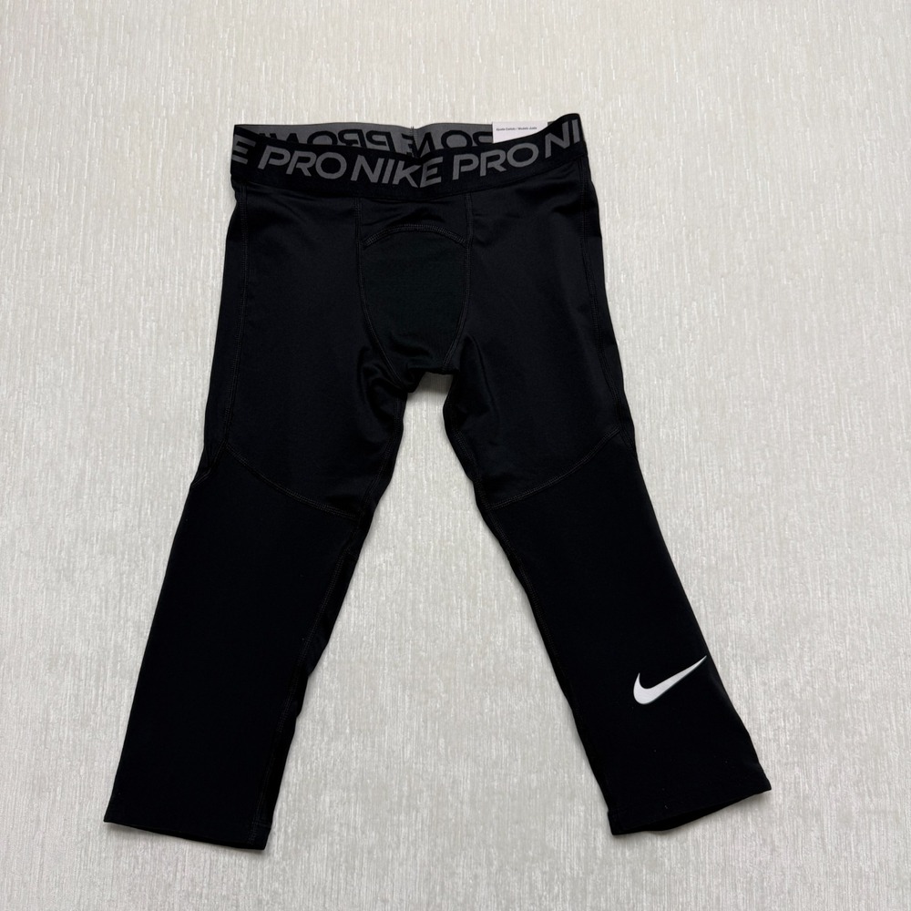 Nike Pro Dri-FIT Compression Tights Men Medium Black Stretch Swoosh Athletic Gym